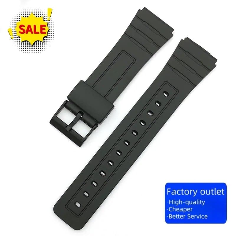 Ремешок для часов CASIO F-91W, пластиковый, 12/14/16/18/20/22 мм, с застежкой-пряжкой, спортивный, для мужчин и женщин, аксессуар для часов