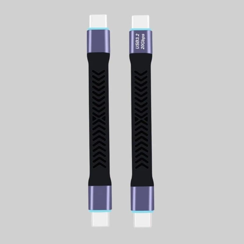 Короткий USB-кабель Высокоскоростной кабель USBC — TypeC для быстрой зарядки и передачи данных, 20 Гбит/с