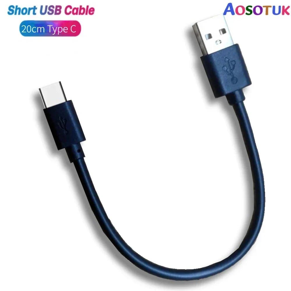 20 см быстрый USB-кабель типа c, кабель для быстрой зарядки данных, зарядное устройство, USB-кабель c для Samsung s21 s20 A51 xiaomi mi 10 POCO F5 Pro