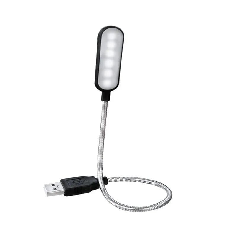 Мини-4 светодиодная книжная лампа, портативная USB-ночная лампа для чтения, белый/теплый цвет, настольная лампа для ноутбука, Power Bank, ноутбука, ПК, компьютера