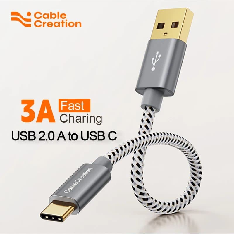 Кабель CableCreation USB Type C, кабель USB 2.0 A-C Кабель для быстрой зарядки данных 3A 480 Мбит/с, кабель USB-USB C
