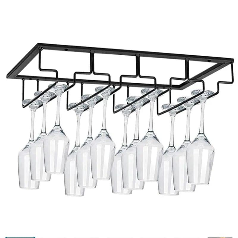 Креативный подстаканник для бокала для вина, кованое железо, кухонный перевернутый подстаканник, органайзер, стеллажи для бара, дома, подвесной винный шкаф